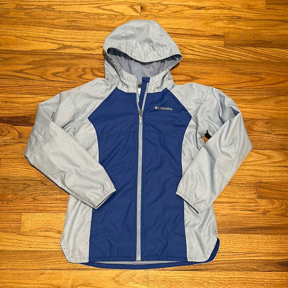 Girls fleece lined rain jacket